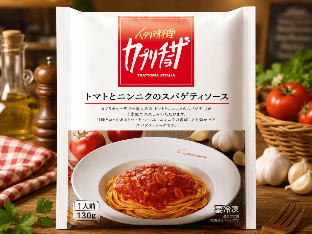 カプリチョーザ トマトとニンニクのスパゲティソース