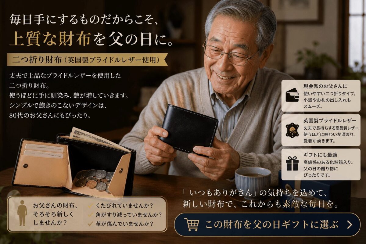 80代父の日ギフトにおすすめの財布