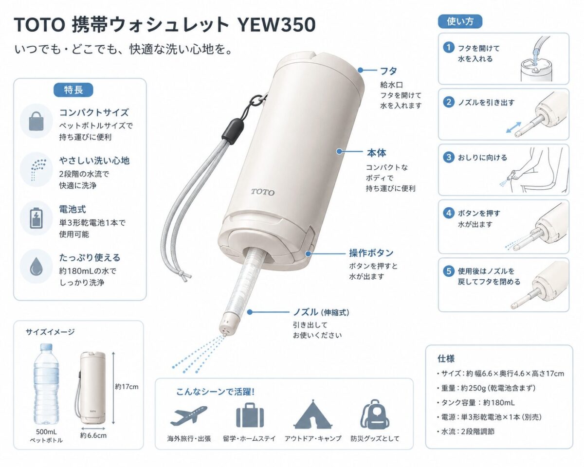 TOTO携帯ウォシュレット