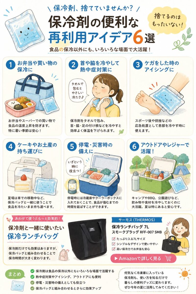 保冷剤の再利用アイデア6選