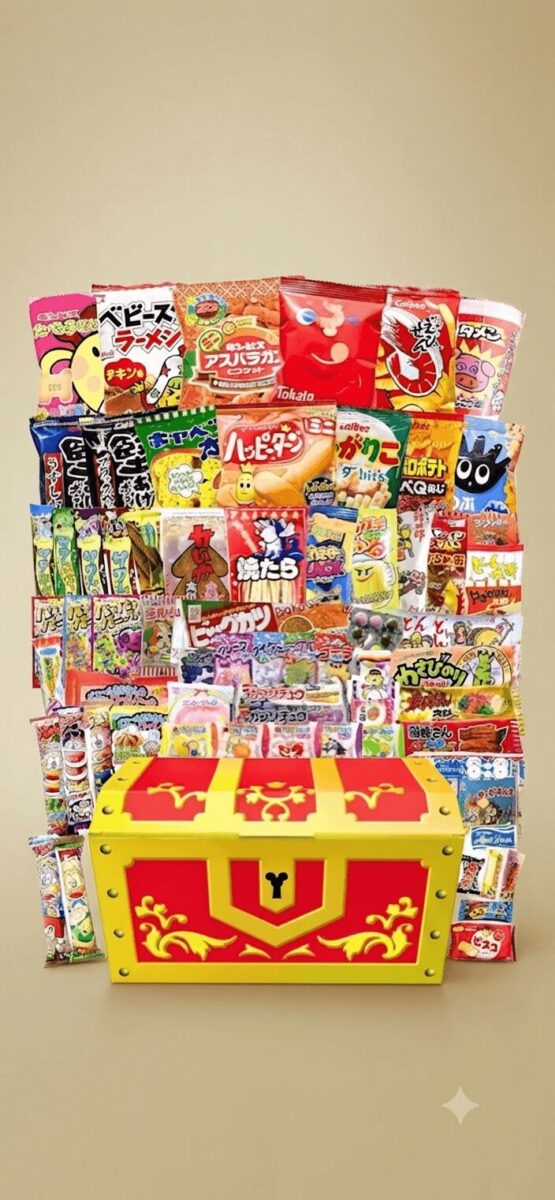 宝箱に入った日本のお菓子詰め合わせセット