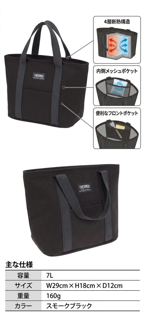 サーモス 保冷ランチバッグ